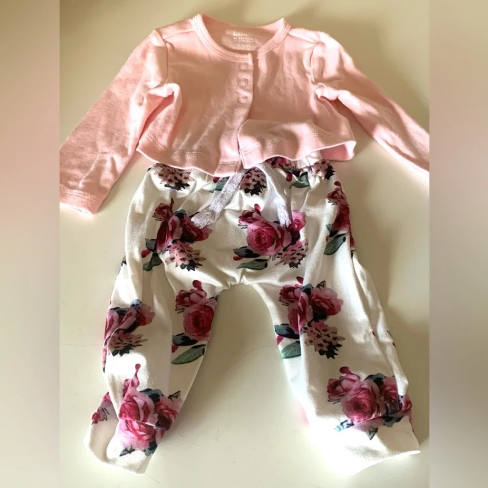 Carter’s Infant Girl Pink and Floral Bundle